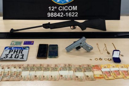 Polícia frustra roubo com reféns em floricultura e prende trio em Manaus