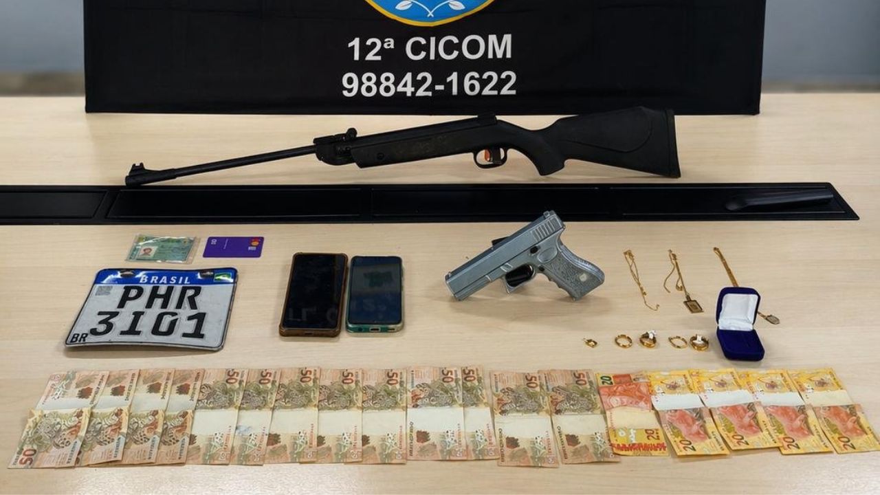 Polícia frustra roubo com reféns em floricultura e prende trio em Manaus