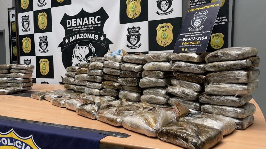 Maconha do tipo skunk avaliada em cerca de R$ 3 milhões é apreendida em Manaus