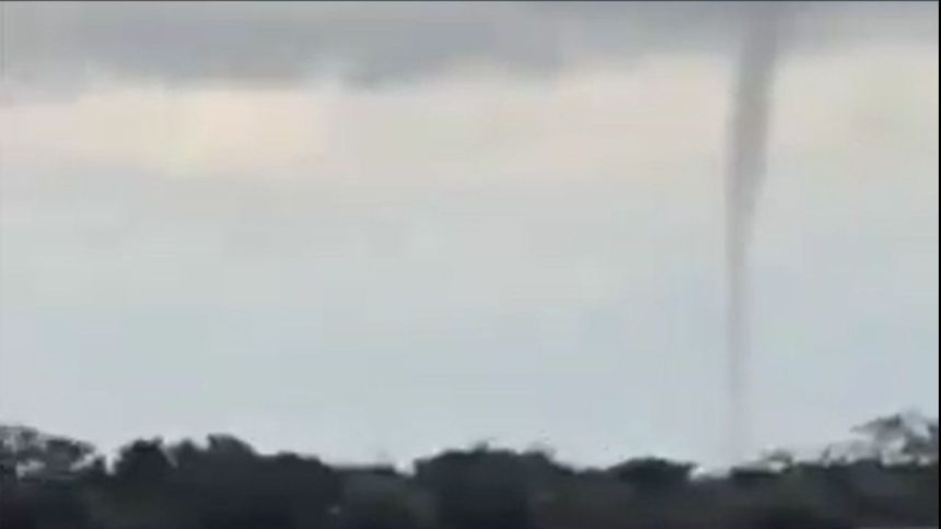 Trombas d’água são registradas durante temporal em Silves