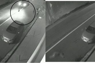 Vídeo registra atropelamento de homem por carro na zona sul de Manaus