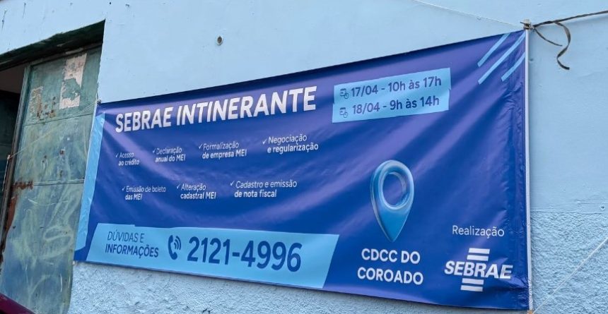 Mutirão Sebrae atende empreendedores do Coroado neste sábado