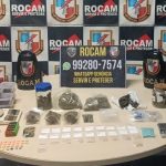Rocam prende dupla com 70 porções de drogas no Centro de Manaus