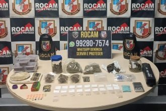 Rocam prende dupla com 70 porções de drogas no Centro de Manaus