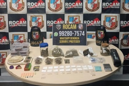 Rocam prende dupla com 70 porções de drogas no Centro de Manaus