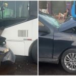 Acidente no Novo Israel deixa dois feridos graves após carro atingir ônibus