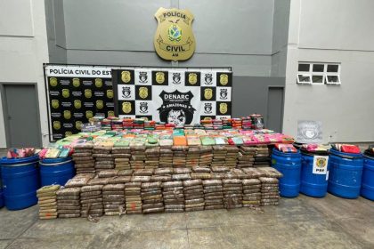 Polícia apreende 700 quilos de drogas avaliadas em R$ 12,8 milhões em operação no Amazonas