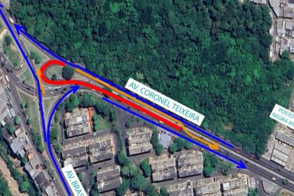 Obras alteram trânsito na avenida Coronel Teixeira a partir desta quarta-feira