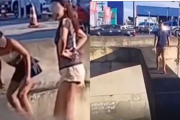 Jovens são flagrados dançando em estrutura de viaduto na zona Norte de Manaus