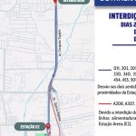 Obras na passarela Santos Dumont alteram rotas de ônibus em Manaus; veja mudanças