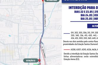 Obras na passarela Santos Dumont alteram rotas de ônibus em Manaus; veja mudanças