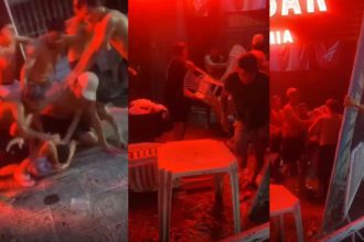Vídeo mostra briga generalizada em adega no Centro de Manaus