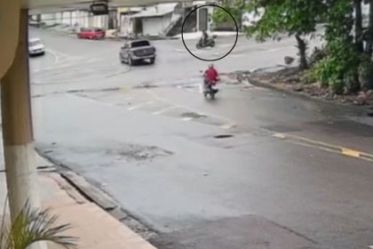 Vídeo mostra momento em que entregadora morre em colisão com carro no bairro Praça 14