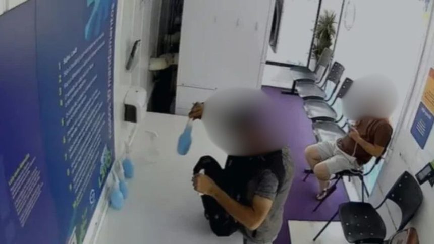 Câmeras registram homem furtando lavanderia 24 horas na zona sul de Manaus