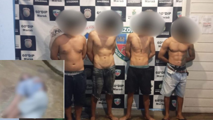 Quatro são presos suspeitos de agredir homem até a morte em Maraã