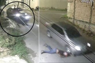 Vídeo mostra motociclista sendo arremessado no ar após ser atropelado em Manaus