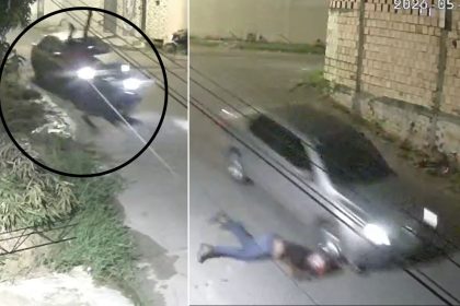 Vídeo mostra motociclista sendo arremessado no ar após ser atropelado em Manaus