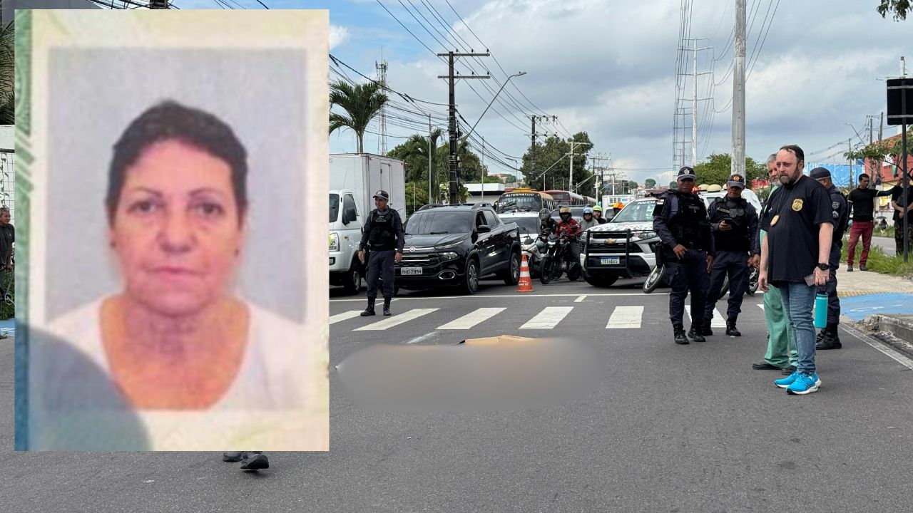Idosa morre após ser atropelada por moto na avenida Autaz Mirim; condutor não tinha CNH