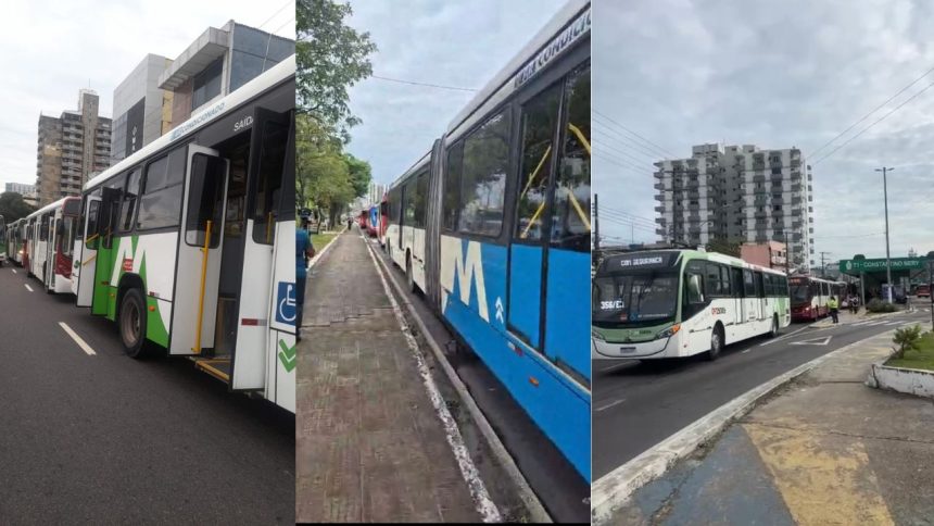 Paralisação contra escala 6x1 trava trânsito e lota terminais em Manaus