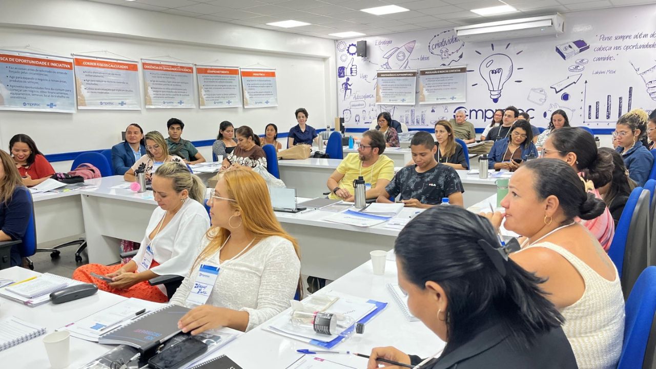 Empretec abre seleção para 25 vagas em curso de empreendedorismo em Manaus