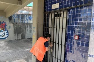 Elevador da estação no bairro São Jorge teve peças furtadas