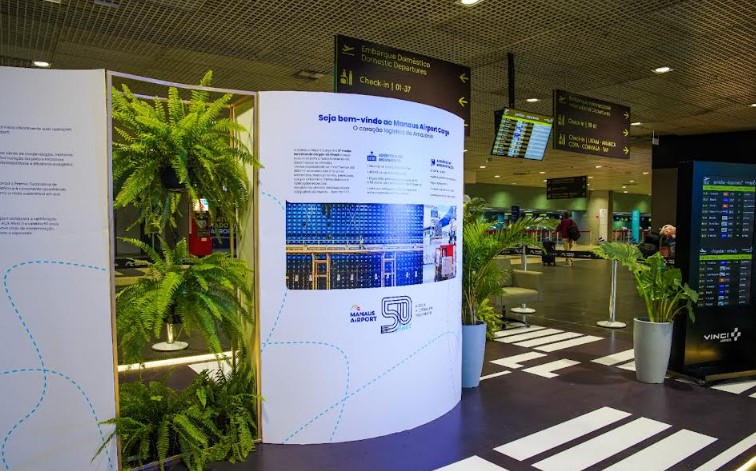 Aeroporto de Manaus lança exposição de 50 anos de história