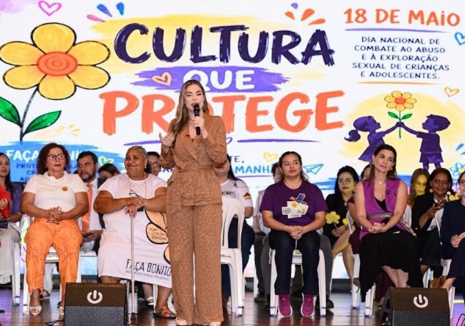 Thaisa Cidade participa de ato contra abuso infanto-juvenil