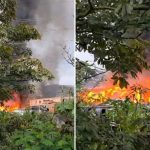 Explosão de botijão é apontada como causa de incêndio que atingiu mais de 20 casas no São Jorge, em Manaus.