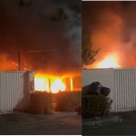 Casa é destruída por incêndio na zona centro-oeste em Manaus