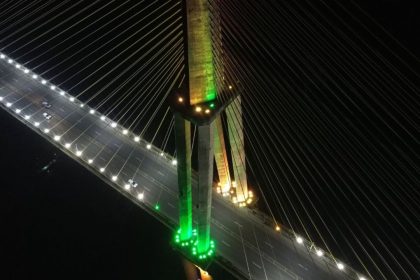 Ponte Rio Negro terá iluminação verde e amarela durante jogos da Seleção Brasileira