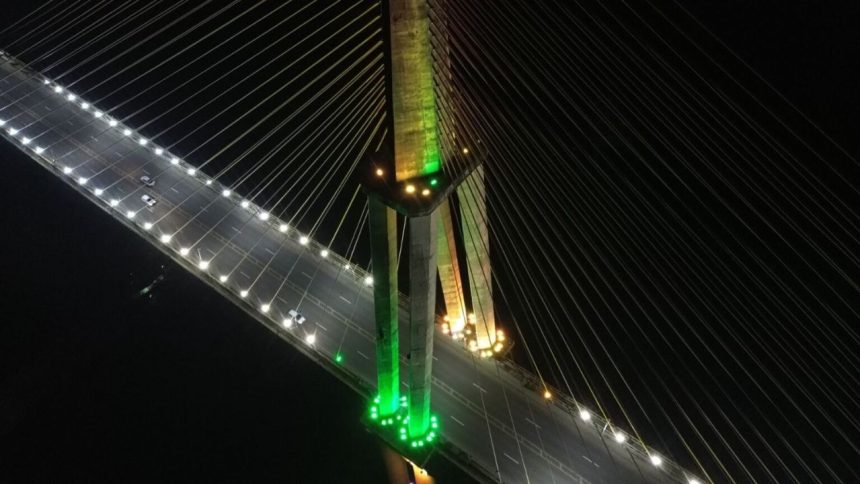 Ponte Rio Negro terá iluminação verde e amarela durante jogos da Seleção Brasileira