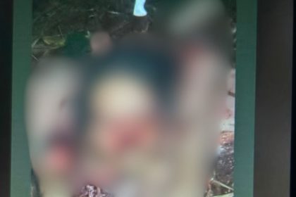 Homem é encontrado esquartejado com faca cravada na cabeça e bilhete em Manaus