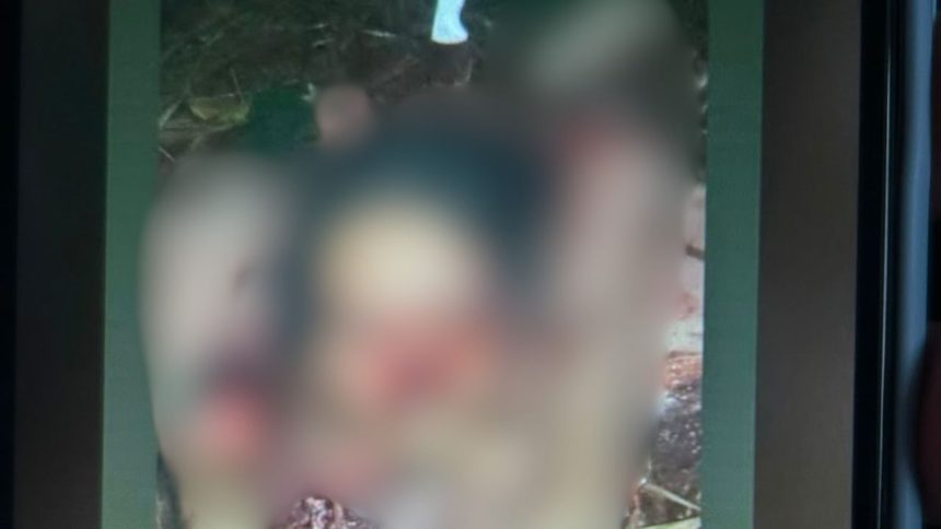 Homem é encontrado esquartejado com faca cravada na cabeça e bilhete em Manaus