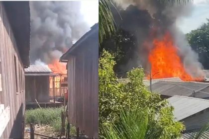 Incêndio destrói casa em Eirunepé