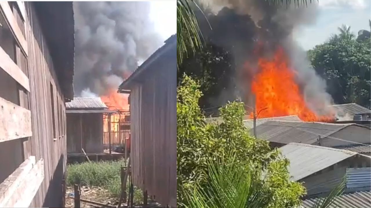 Incêndio destrói casa em Eirunepé