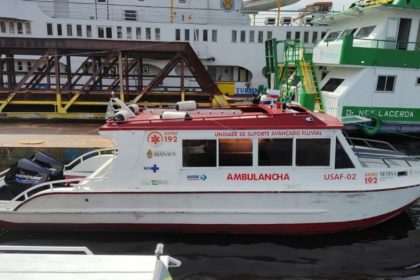 Lancha do SAMU Fluvial é furtada no Porto do São Raimundo, em Manaus