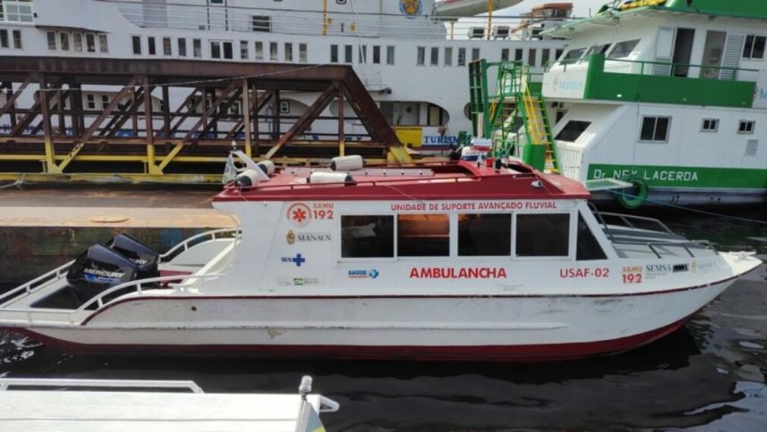 Lancha do SAMU Fluvial é furtada no Porto do São Raimundo, em Manaus
