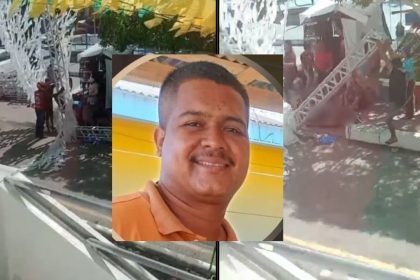 Trabalhador morre após queda de estrutura durante montagem de palco em Santo Antônio do Içá