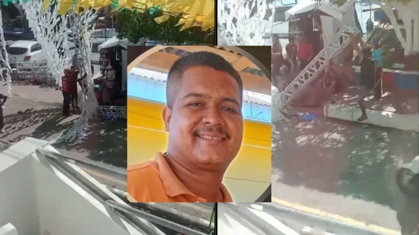 Trabalhador morre após queda de estrutura durante montagem de palco em Santo Antônio do Içá