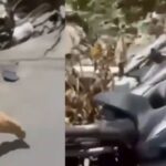 Motociclista sofre queda após perder controle da moto em buraco em Manaus
