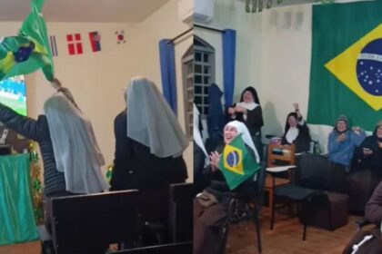 Vídeo de freiras comemorando vitória do Brasil na Copa do Mundo viraliza nas redes sociais