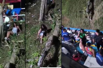 Mulher desliza por barranco para não perder embarcação após Festival de Parintins