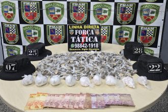 Homem é preso com porções de drogas em Manaus