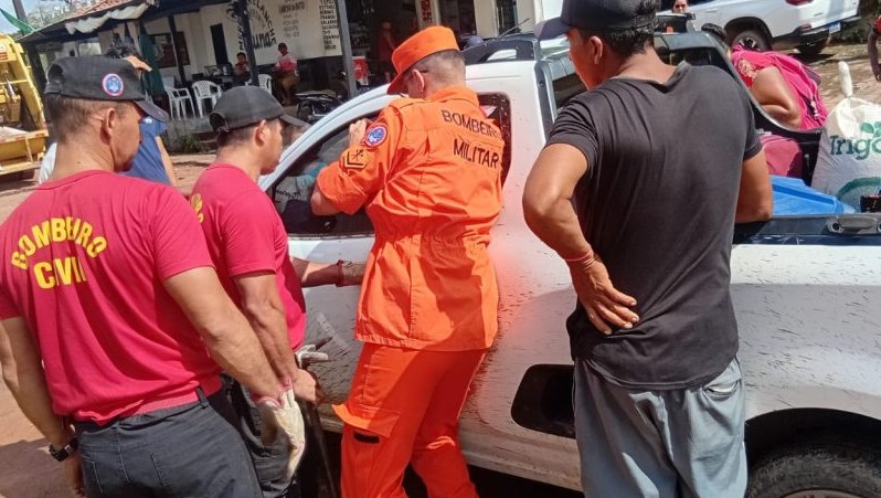 Em Itapiranga, idosa é resgatada após ficar presa em veículo