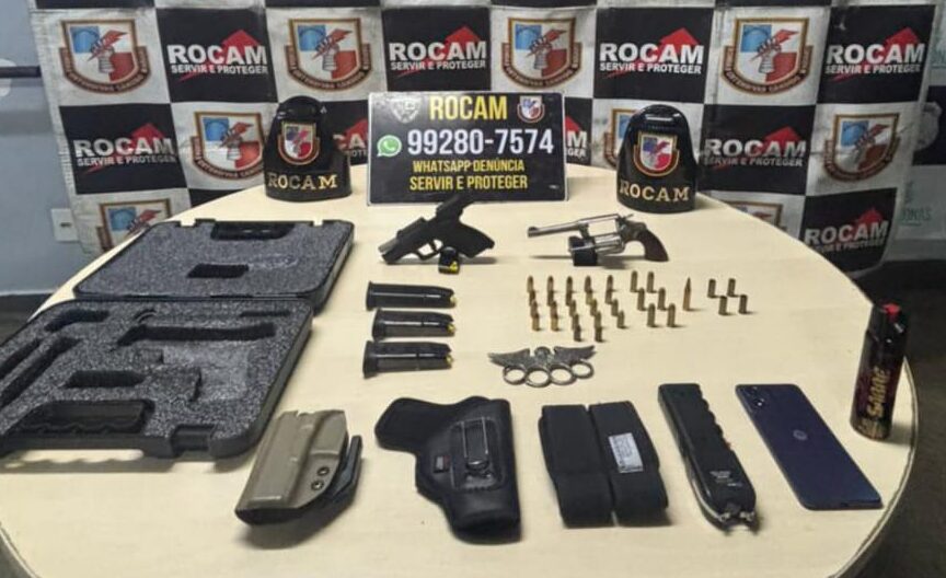 Homem que se exibia armado acaba preso pela Rocam em Manaus