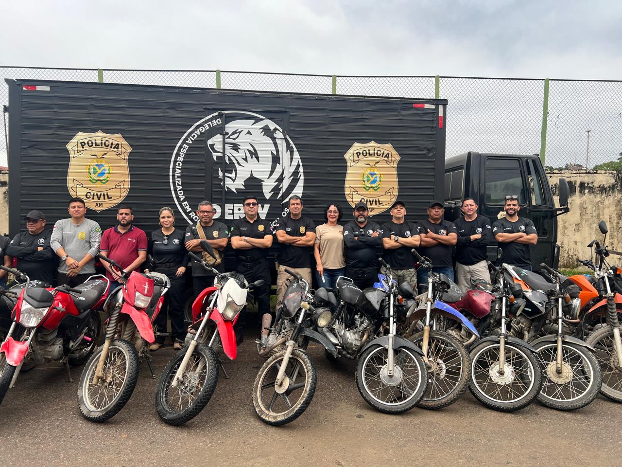 Polícia apreende 12 motos roubadas no Rio Preto da Eva