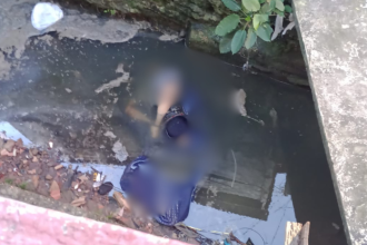 Homem é achado degolado e amarrado dentro de córrego na Compensa